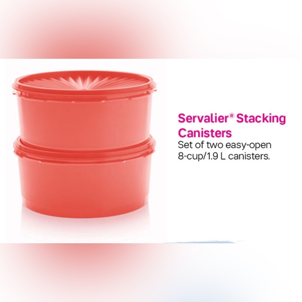 Tupperware Classic Servalier Stacking Canisters